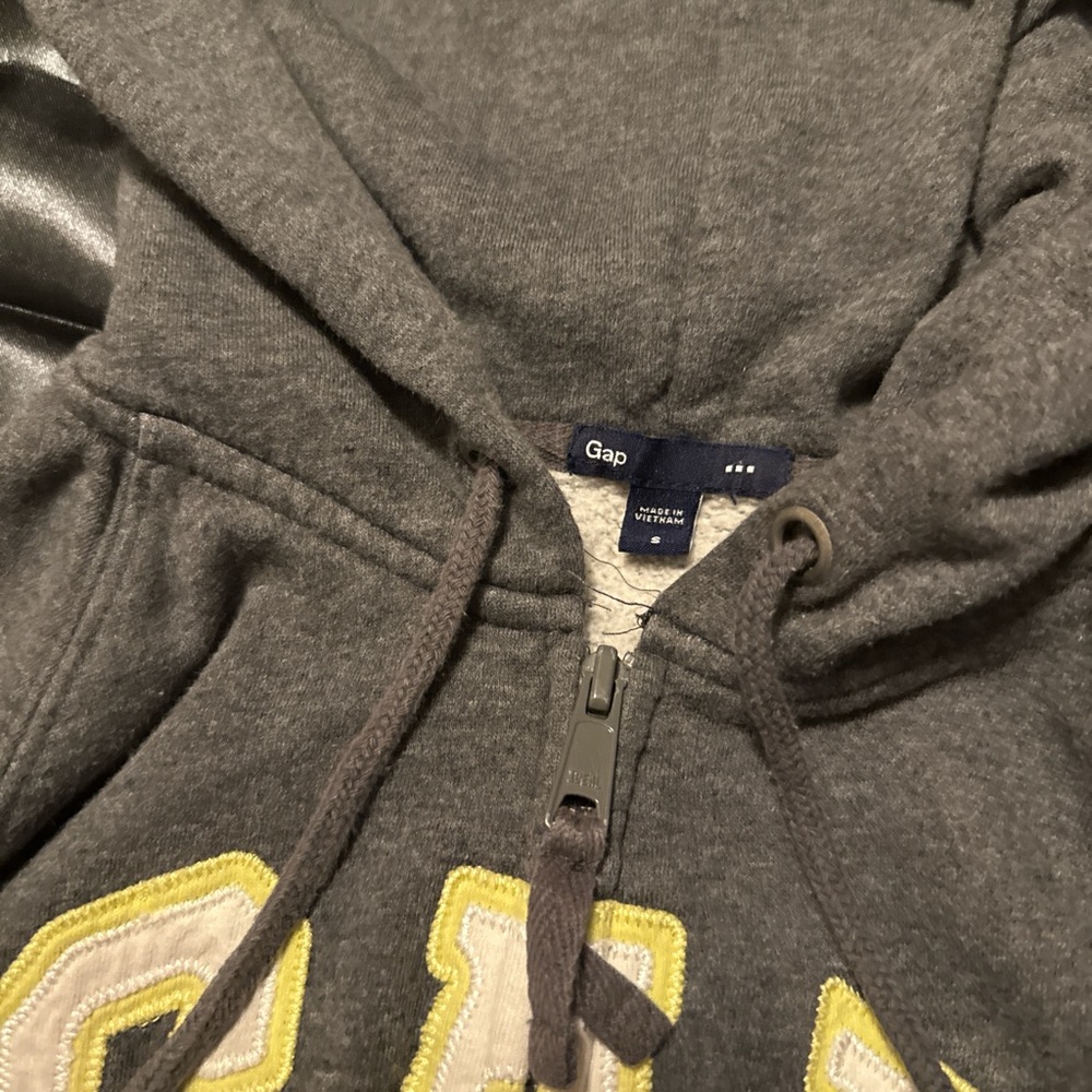 GAP Charcoal Hoodie with Lemon Highlights